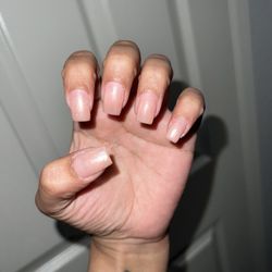 Polish Nail Bar - Builder Gel- nude chrome nails