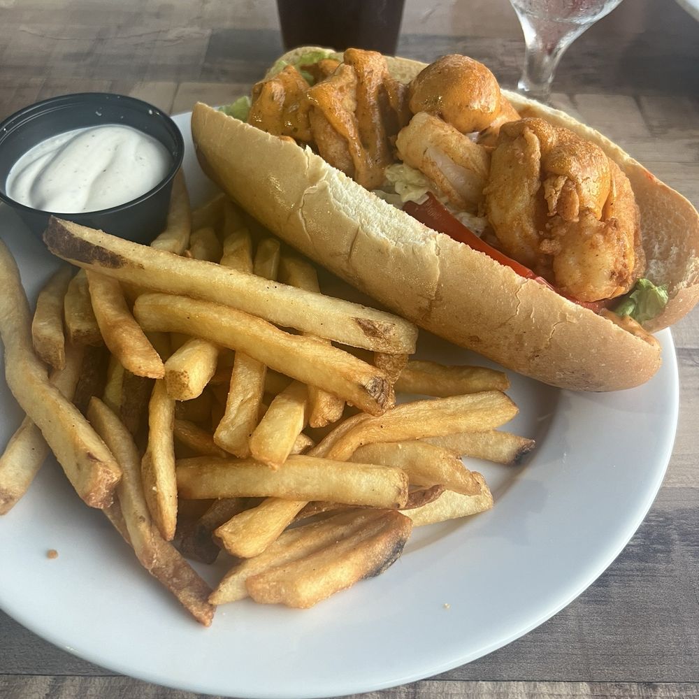 Michael's on the Waterfront - Shrimp po boy - Seafood Near Me - Wilmington, North Carolina Michael's on the Waterfront - Shrimp po boy - Seafood Near Me - Wilmington, North Carolina