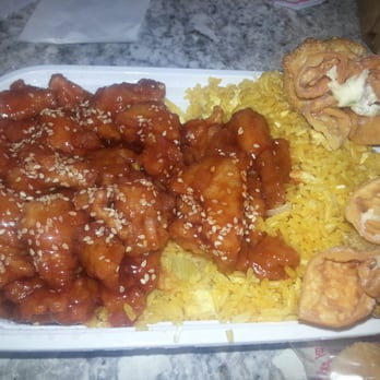 Zhang's Cuisine - Sesame chicken and crab ragoon. - Chinese Near Me - Lincoln, Nebraska