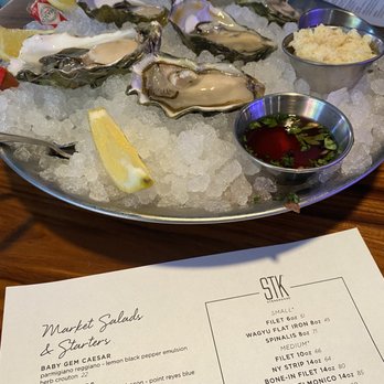 STK Steakhouse Bellevue - 1/2 doz oysters - Steakhouses Near Me - Bellevue, Washington STK Steakhouse Bellevue - 1/2 doz oysters - Steakhouses Near Me - Bellevue, Washington