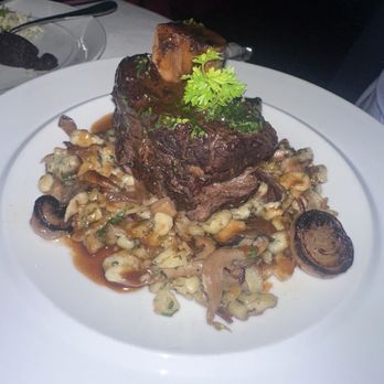 Eiffel Tower - Slow Braised Short Rib  Osso Buco Style, Alsace Knefla, Wild Mushrooms - French Near Me - Las Vegas, Nevada