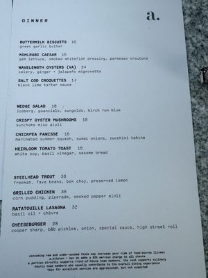 Menu photo 4 A kitchen and Bar Washington, DC, DC