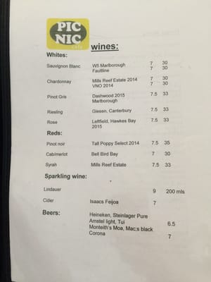 Menu photo 6 Picnic Cafe Rotorua, BOP Menu photo 6 Picnic Cafe Rotorua, BOP