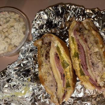 Harriman Square Deli - Tony Montana cabano Cuban Sandwich and Macaroni Salad - Delis Near Me - Monroe, New York