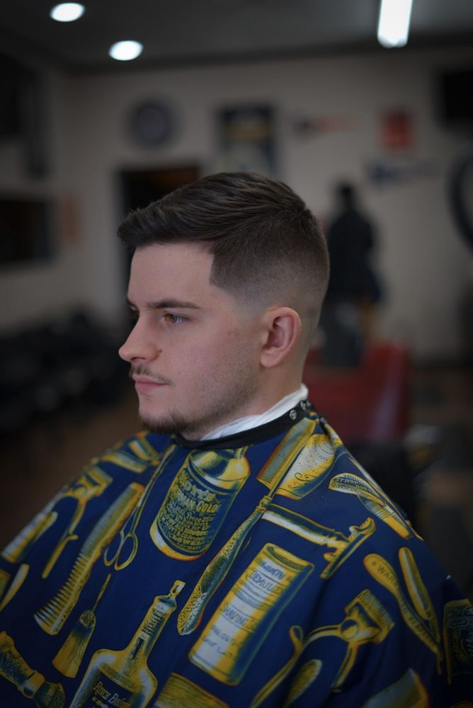 Dom & Luigi's Barber Shop Logo