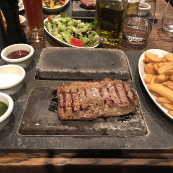 ABACCO'S STEAKHOUSE - Argentinian Rumpsteak - Frieda, side house salad & delicious sauces - Steakhouses Near Me - Stuttgart, BW