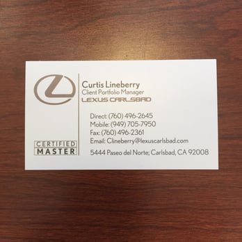 Lexus Carlsbad - Curtis Lineberry Info - Auto Repair Near Me - Carlsbad, California Lexus Carlsbad - Curtis Lineberry Info - Auto Repair Near Me - Carlsbad, California
