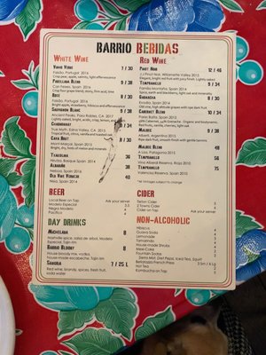 Menu photo 6 Bar Rio Bend, OR