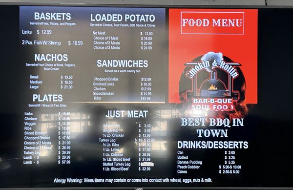 Menu photo 2 Smokin & Rollin BBQ Dallas, TX Menu photo 2 Smokin & Rollin BBQ Dallas, TX