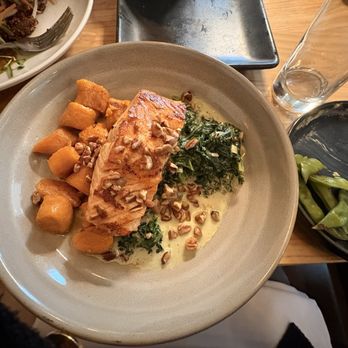 Mill Valley Kitchen - Salmon sweet potato gnocchi - New American Near Me - Rochester, Minnesota Mill Valley Kitchen - Salmon sweet potato gnocchi - New American Near Me - Rochester, Minnesota
