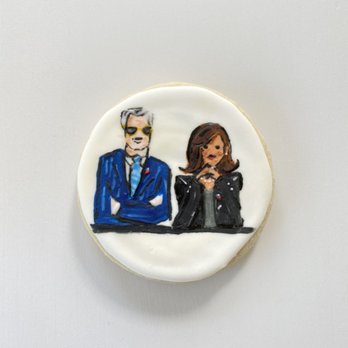 California Flour - Biden Harris painted custom sugar cookie - Desserts Near Me
