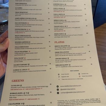 Telefèric Barcelona - Menu - Spanish Near Me - Roseville, California Telefèric Barcelona - Menu - Spanish Near Me - Roseville, California