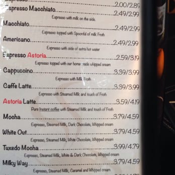 Astoria Caffe & Wine Bar - Great coffee menu - Coffee & Tea Near Me - Addison, Texas Astoria Caffe & Wine Bar - Great coffee menu - Coffee & Tea Near Me - Addison, Texas