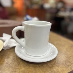 I love drinking coffee out of these old type of cups thick & strong Coffee is perfect. None of this Starbucks crap