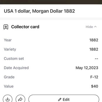 C & C Coin & Stamps - Our Morgan silver dollar from 1882 as scanned in CoinSnap. - Gold Buyers Near Me - Phoenix, Arizona