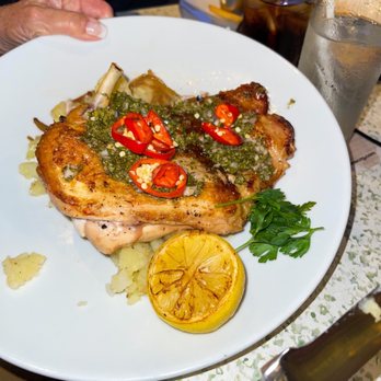 C Level - Brick chicken I think? - New American Near Me - San Diego, California C Level - Brick chicken I think? - New American Near Me - San Diego, California