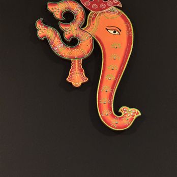 Spice Palace Indian Restaurant - Really cool Om-Ganesh or Ganesh-Om art! - Indian Near Me - Williamsburg, Virginia