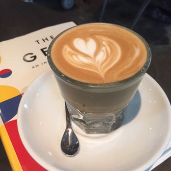 Siphon Coffee - Cortadito with one sugar. My go to - Cafes Near Me - Houston, Texas