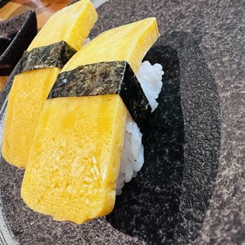 Sushi House - 13. Two Piece Tamago Nigiri - Japanese Near Me - San Bruno, California Sushi House - 13. Two Piece Tamago Nigiri - Japanese Near Me - San Bruno, California