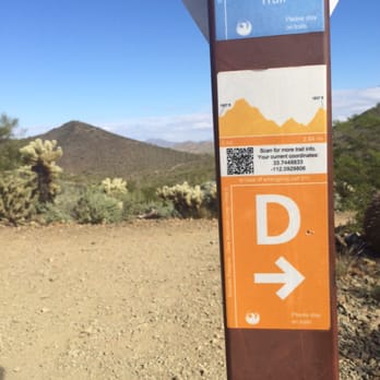 Sonoran Preserve - Easy to read signs, shows progress on the trail at the top. - Hiking Near Me - Phoenix, Arizona