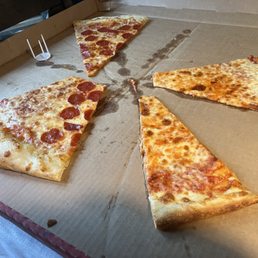 Cut out the least greasy bits too make it edible, so it doesn't actually come out to be a large pie
