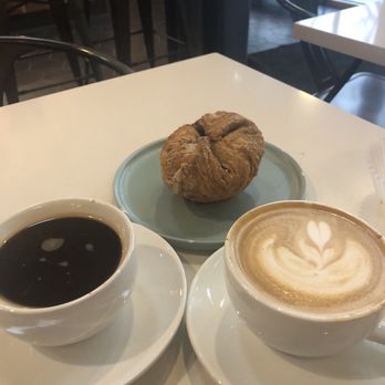 Ethos Bakery & Cafe - two cups of coffee and a pastry - Cafes Near Me - Richland, Washington