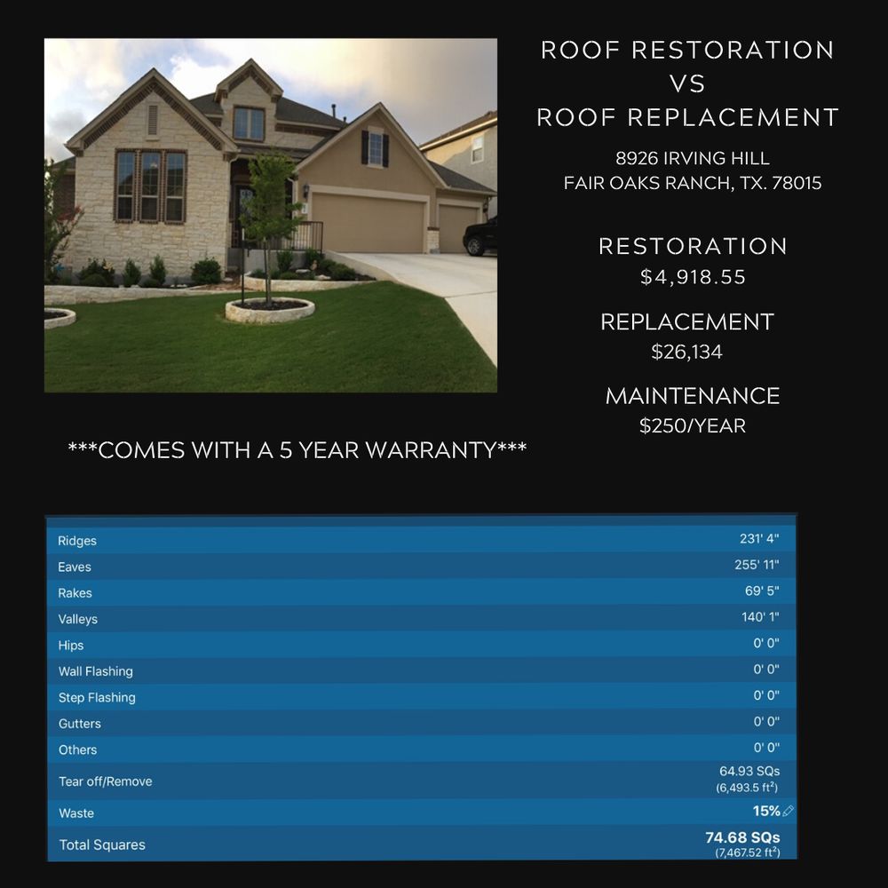 Slide of Roof Restore