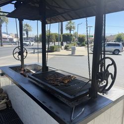 Mexican BBQ on Santa Maria grill