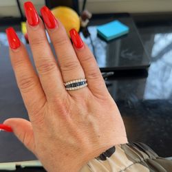 Accent Jewelers & Loans - Diamond / Sapphire band