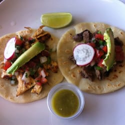El Marinero - One chicken and one steak taco!