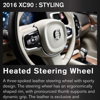 Gunther Volvo Delray - Heated steering available. (None of the cars there had this but you can order one) - Car Dealers Near Me - Delray Beach, Florida