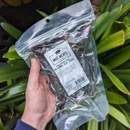 Elk jerky from M&S Meats