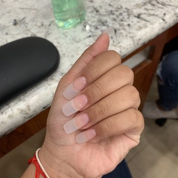 Krystal Nails And Spa - Shape: Square Round / Shape + Acrylic Application done by: Brian - Nail Salons Near Me - Santee, California Krystal Nails And Spa - Shape: Square Round / Shape + Acrylic Application done by: Brian - Nail Salons Near Me - Santee, California