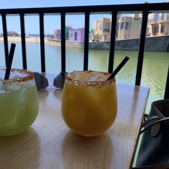 Margaritaville - Cucumber jalapeño margarita and mango margarita with a double shot. - Seafood Near Me - Capitola, California Margaritaville - Cucumber jalapeño margarita and mango margarita with a double shot. - Seafood Near Me - Capitola, California