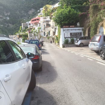 Positano Art Hotel Pasitea - Street view. Parking just down this street. - Hotels Near Me - Positano, SA