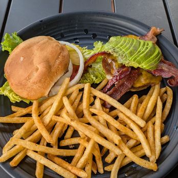 Russ' Place - Cheddar Bacon Avocado Burger - Cafes Near Me - Divide, Colorado