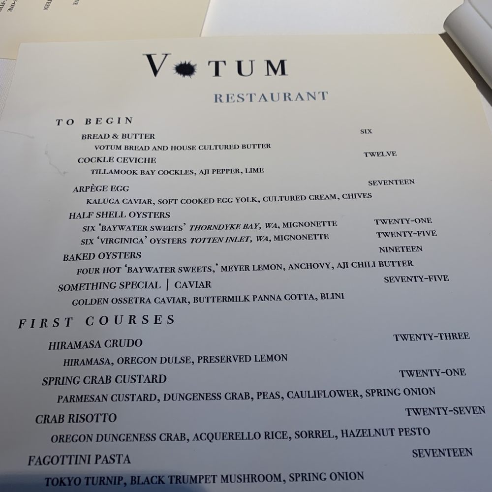 Votum Restaurant - Menu - Seafood Near Me - Hood River, Oregon Votum Restaurant - Menu - Seafood Near Me - Hood River, Oregon