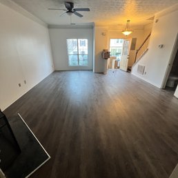 The newly installed floors The newly installed floors