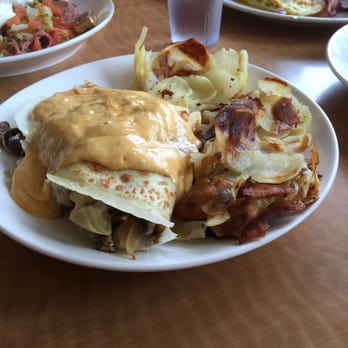 Cafe M - Crab cake crepe! - Breakfast & Brunch Near Me - Berkeley, California