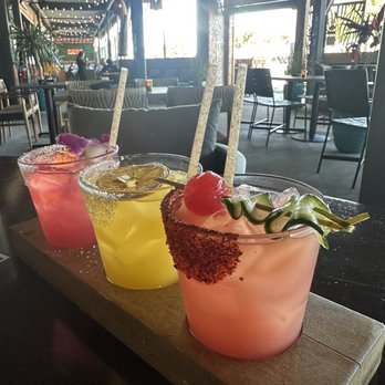 Palenque Kitchen - Margarita sampler - Cocktail Bars Near Me - Costa Mesa, California Palenque Kitchen - Margarita sampler - Cocktail Bars Near Me - Costa Mesa, California