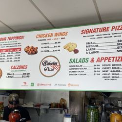 Waleeto's Pizza - Menu as of Sep 2025
