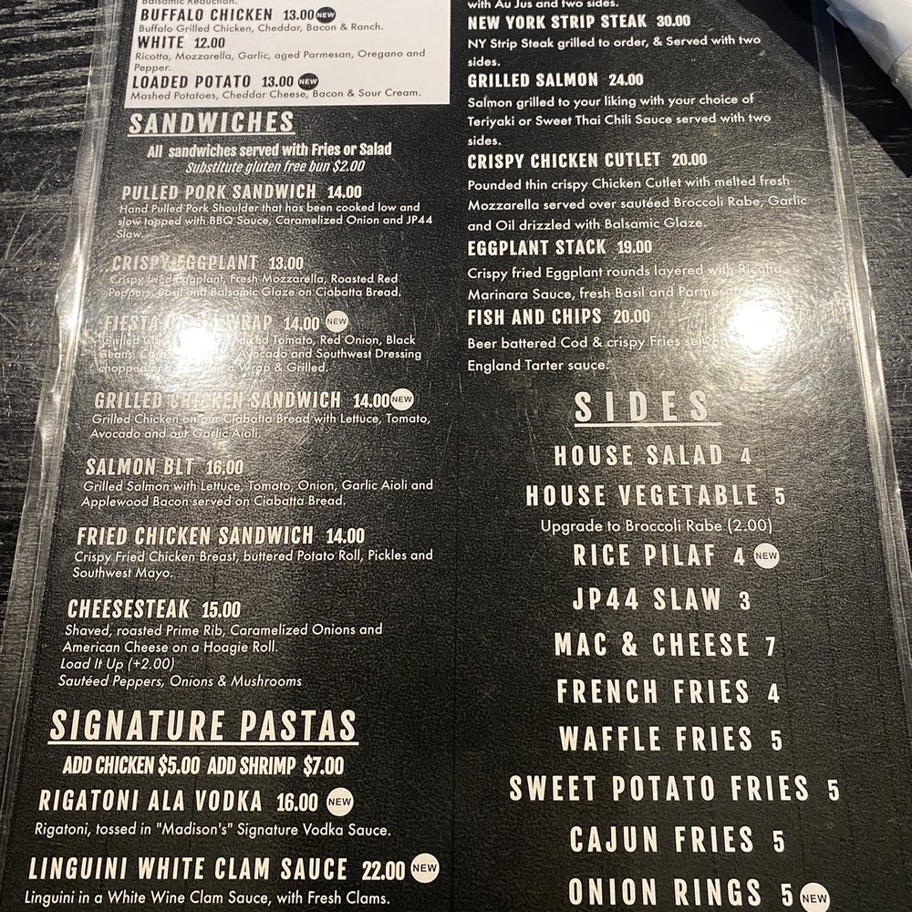 Jason Patricks on 44 - Menu - Burgers Near Me - Poughkeepsie, New York