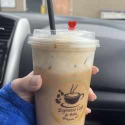 Espresso Cafe - Large ice white mocha