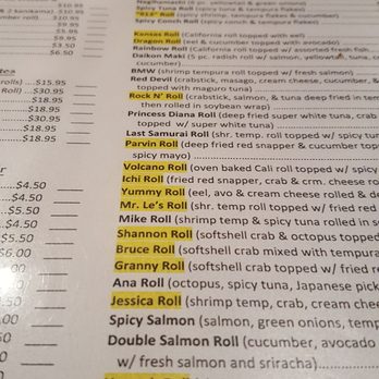 Mr. Le's Sushi - Menu - Sushi Bars Near Me - Kansas City, Missouri