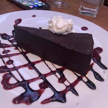 Basil's Restaurant & Tapas Bar - Flourless Chocolate Cake - Mediterranean Near Me - Atlanta, Georgia
