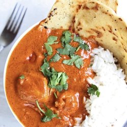 Out For Lunch - Butter Chicken with rice and naan