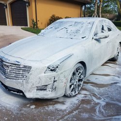 S&A Mobile Detailing and Pressure Cleaning - Foam covering this Cadillac