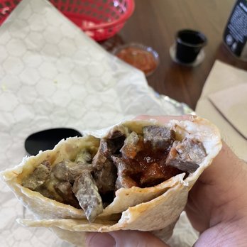 America's Taco Shop - Carne Asada Burrito, plain (because I wanted to taste just the chief ingredient!) - Mexican Near Me - Newport, Vermont