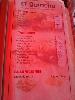 Menu photo 3 EL Quincho Munro, C