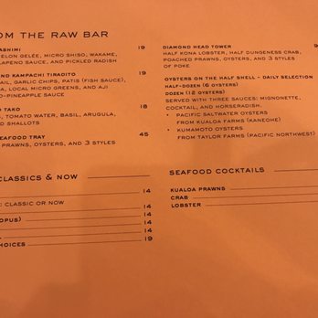 Basalt - Menu 2 - New American Near Me - Honolulu, Hawaii Basalt - Menu 2 - New American Near Me - Honolulu, Hawaii